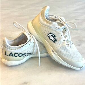 Lacoste Tennis Court Women’s AG-LT23 Lite White Shoes Sneakers Size 7